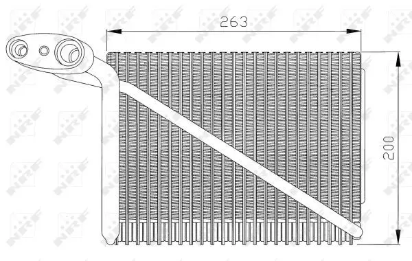 Handler.Part Evaporator, air conditioning NRF 36077 5