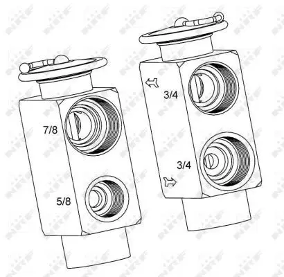 Handler.Part Expansion valve, air conditioning NRF 38392 5