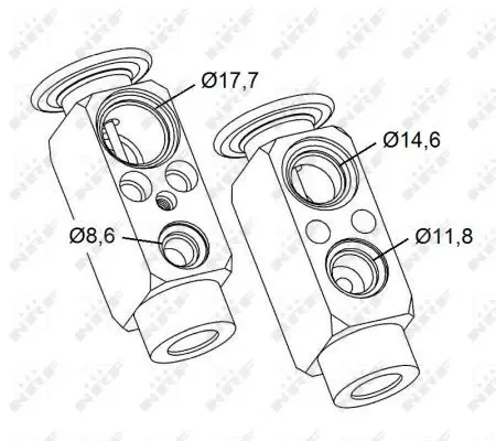 Handler.Part Expansion valve, air conditioning NRF 38479 1