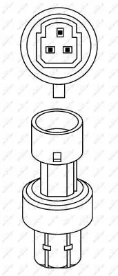 Handler.Part Pressure switch, air conditioning NRF 38943 5