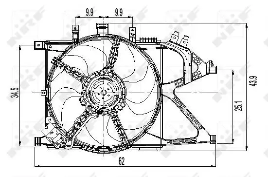 Handler.Part Fan, radiator NRF 47011 5