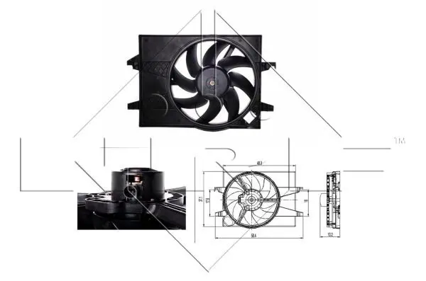 Handler.Part Fan, radiator NRF 47007 1