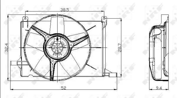 Handler.Part Fan, radiator NRF 47009 2