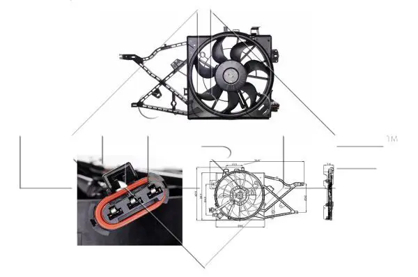 Handler.Part Fan, radiator NRF 47014 1