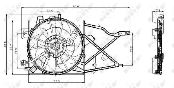 Handler.Part Fan, radiator NRF 47014 2