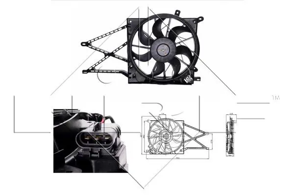 Handler.Part Fan, radiator NRF 47015 1