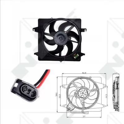 Handler.Part Fan, radiator NRF 47019 1