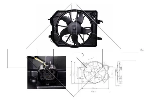 Handler.Part Fan, radiator NRF 47021 1