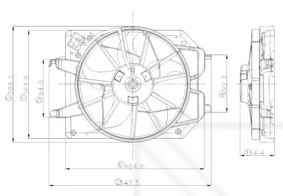 Handler.Part Fan, radiator NRF 47021 2