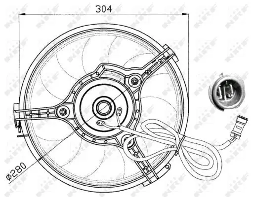 Handler.Part Fan, radiator NRF 47023 3