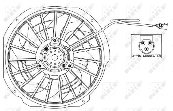 Handler.Part Fan, radiator NRF 47025 1