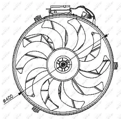 Handler.Part Fan, radiator NRF 47028 1