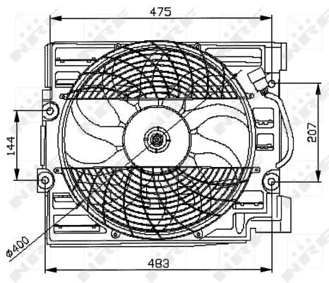 Handler.Part Fan, radiator NRF 47029 4