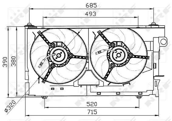 Handler.Part Fan, radiator NRF 47030 1