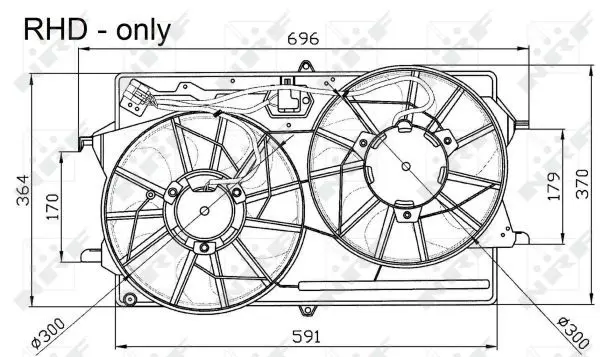 Handler.Part Fan, radiator NRF 47033 1