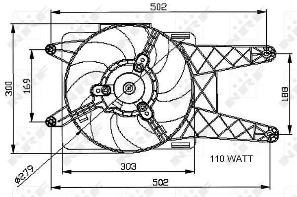 Handler.Part Fan, radiator NRF 47039 4