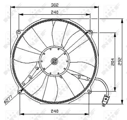 Handler.Part Fan, radiator NRF 47046 1