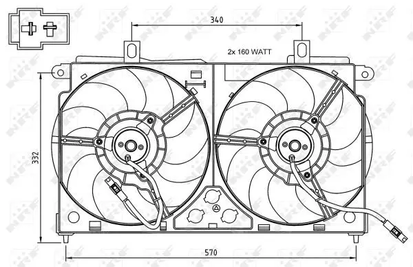 Handler.Part Fan, radiator NRF 47048 2