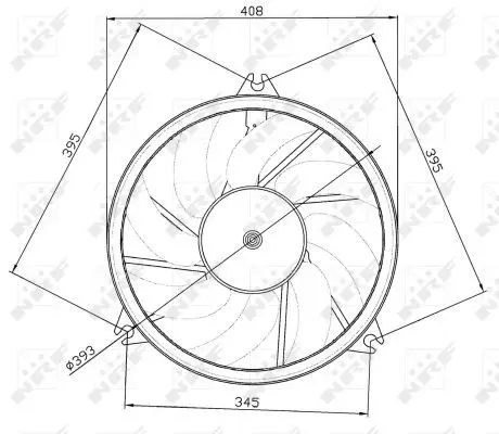 Handler.Part Fan, radiator NRF 47049 1