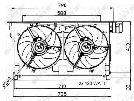 Handler.Part Fan, radiator NRF 47051 4