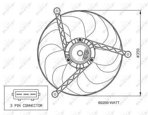 Handler.Part Fan, radiator NRF 47057 1