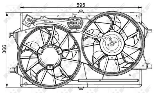 Handler.Part Fan, radiator NRF 47061 1