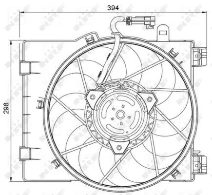 Handler.Part Fan, radiator NRF 47063 1