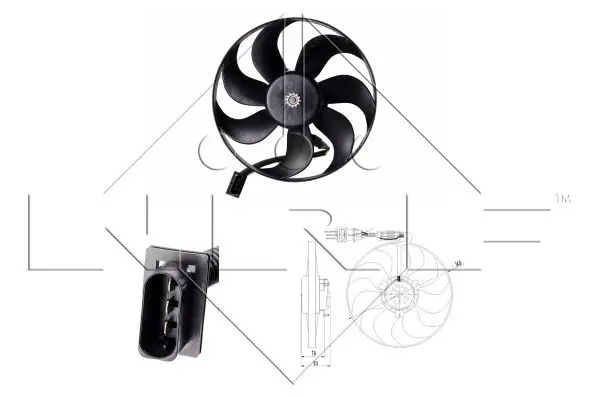 Handler.Part Fan, radiator NRF 47064 1