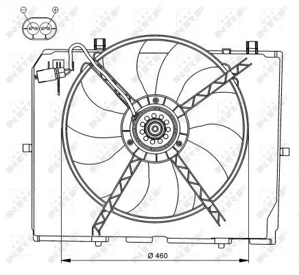 Handler.Part Fan, radiator NRF 47066 1