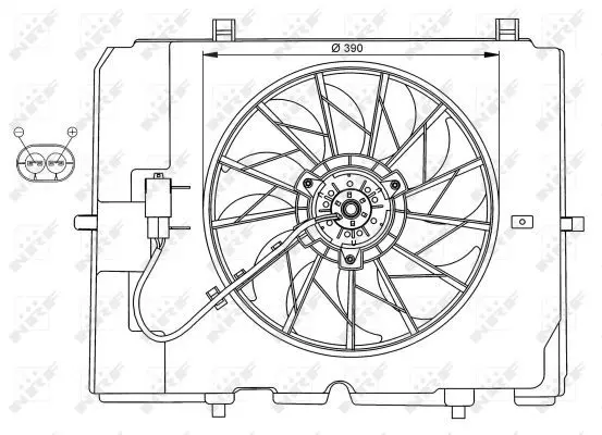 Handler.Part Fan, radiator NRF 47067 1