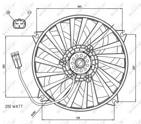 Handler.Part Fan, radiator NRF 47073 1