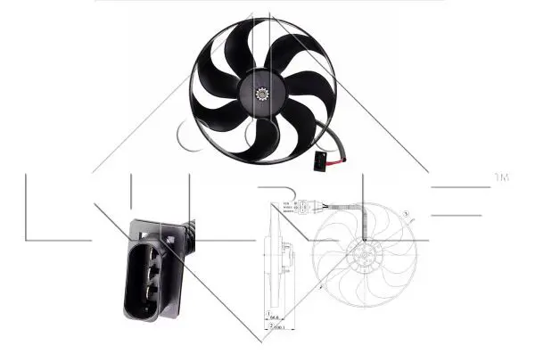 Handler.Part Fan, radiator NRF 47204 1