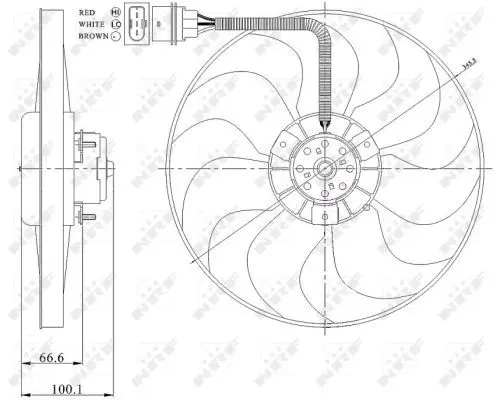 Handler.Part Fan, radiator NRF 47204 2