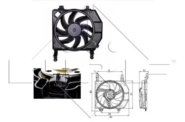 Handler.Part Fan, radiator NRF 47261 1