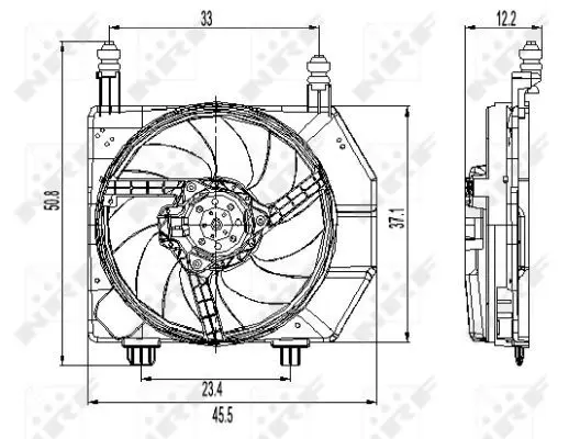 Handler.Part Fan, radiator NRF 47261 2