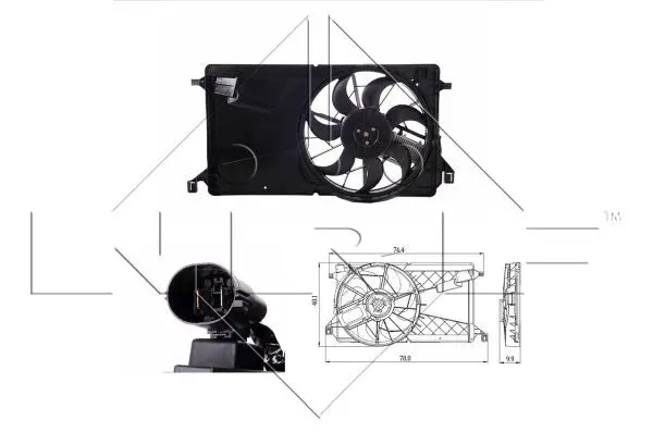 Handler.Part Fan, radiator NRF 47291 1