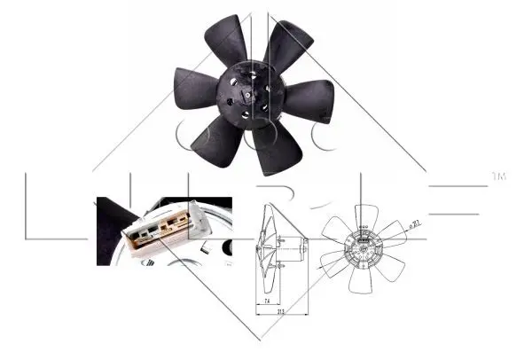 Handler.Part Fan, radiator NRF 47391 1