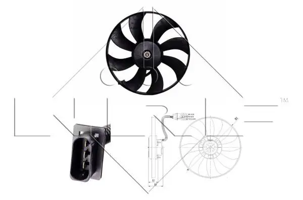 Handler.Part Fan, radiator NRF 47410 1