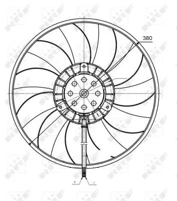 Handler.Part Fan, radiator NRF 47422 2