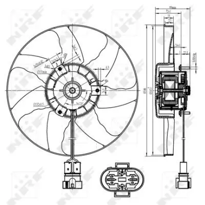 Handler.Part Fan, radiator NRF 47428 2