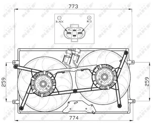 Handler.Part Fan, radiator NRF 47464 3