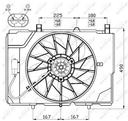 Handler.Part Fan, radiator NRF 47466 3