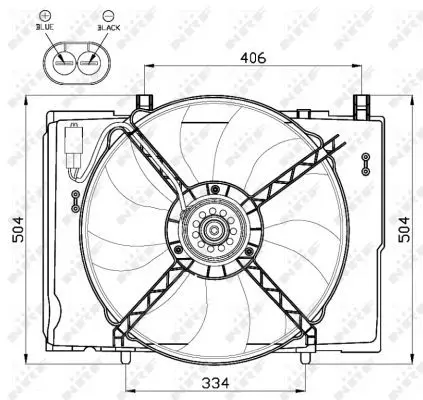 Handler.Part Fan, radiator NRF 47473 3