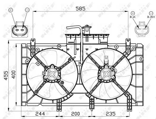 Handler.Part Fan, radiator NRF 47493 3