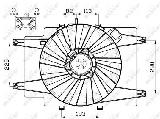 Handler.Part Fan, radiator NRF 47513 3