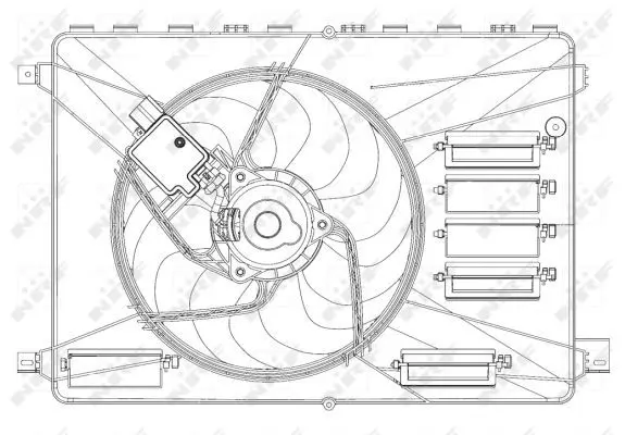 Handler.Part Fan, radiator NRF 47626 4