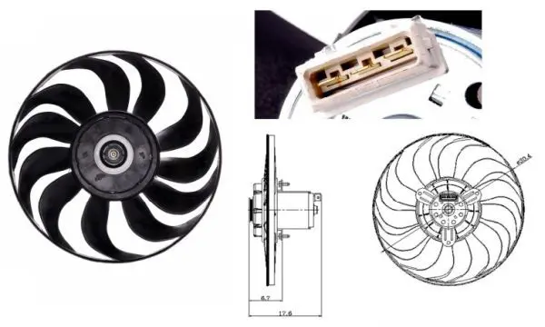 Handler.Part Fan, radiator NRF 47641 1