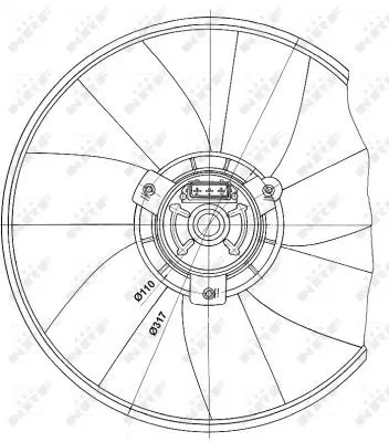 Handler.Part Fan, radiator NRF 47660 1