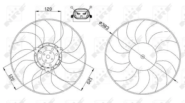 Handler.Part Fan, radiator NRF 47666 2