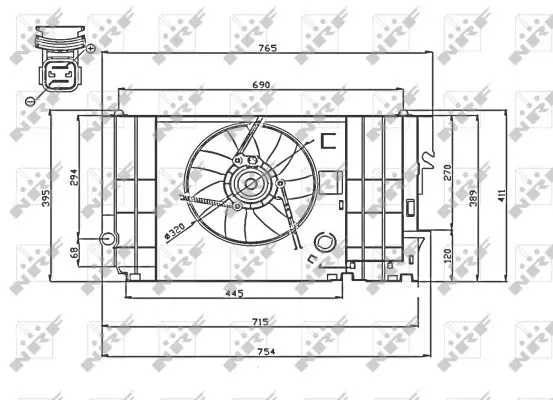 Handler.Part Fan, radiator NRF 47740 3